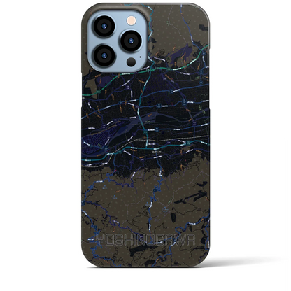 【吉野川（徳島県）】地図柄iPhoneケース（バックカバータイプ）