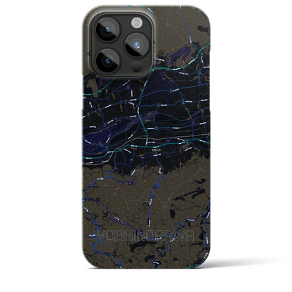 【吉野川（徳島県）】地図柄iPhoneケース（バックカバータイプ）