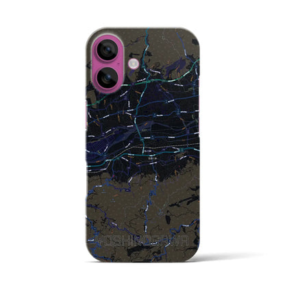 【吉野川（徳島県）】地図柄iPhoneケース（バックカバータイプ）