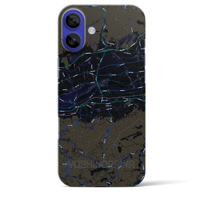 【吉野川（徳島県）】地図柄iPhoneケース（バックカバータイプ）