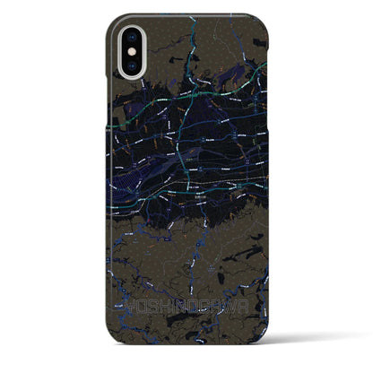 【吉野川（徳島県）】地図柄iPhoneケース（バックカバータイプ）