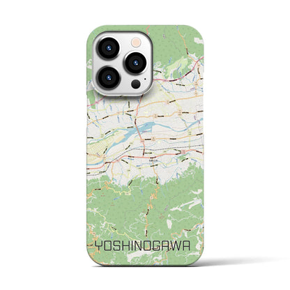 【吉野川（徳島県）】地図柄iPhoneケース（バックカバータイプ）