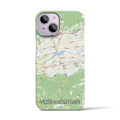 【吉野川（徳島県）】地図柄iPhoneケース（バックカバータイプ）