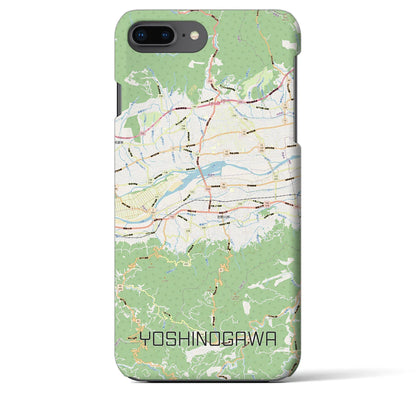 【吉野川（徳島県）】地図柄iPhoneケース（バックカバータイプ）