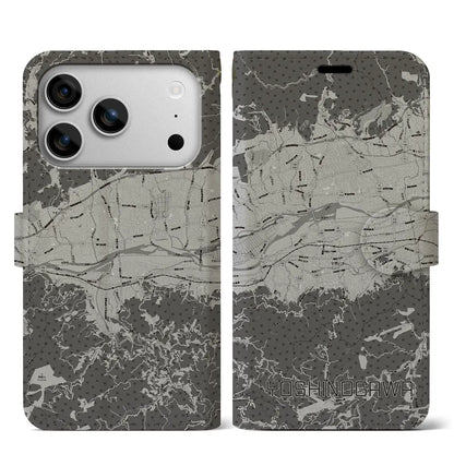 【吉野川（徳島県）】地図柄iPhoneケース（手帳タイプ）