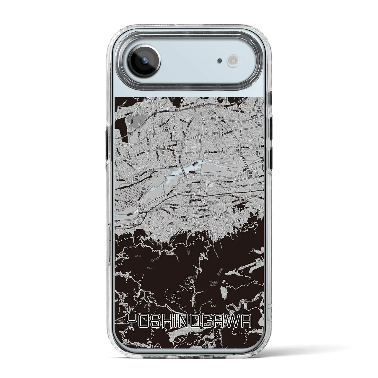 【吉野川（徳島県）】地図柄iPhoneケース（MagSafeタイプ）