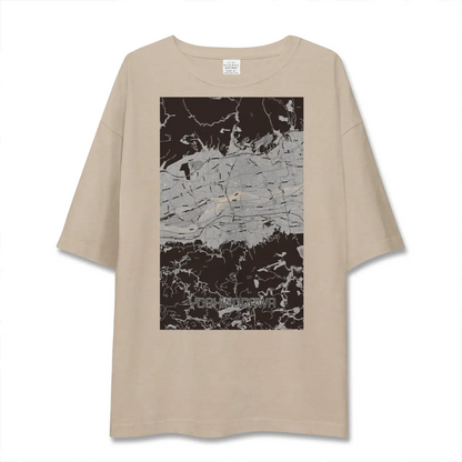 【吉野川（徳島県）】地図柄ビッグシルエットTシャツ