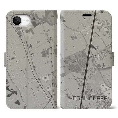 【吉野原（埼玉県）】地図柄iPhoneケース（手帳タイプ）