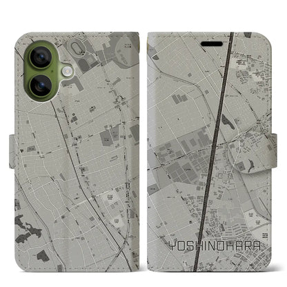 【吉野原（埼玉県）】地図柄iPhoneケース（手帳タイプ）