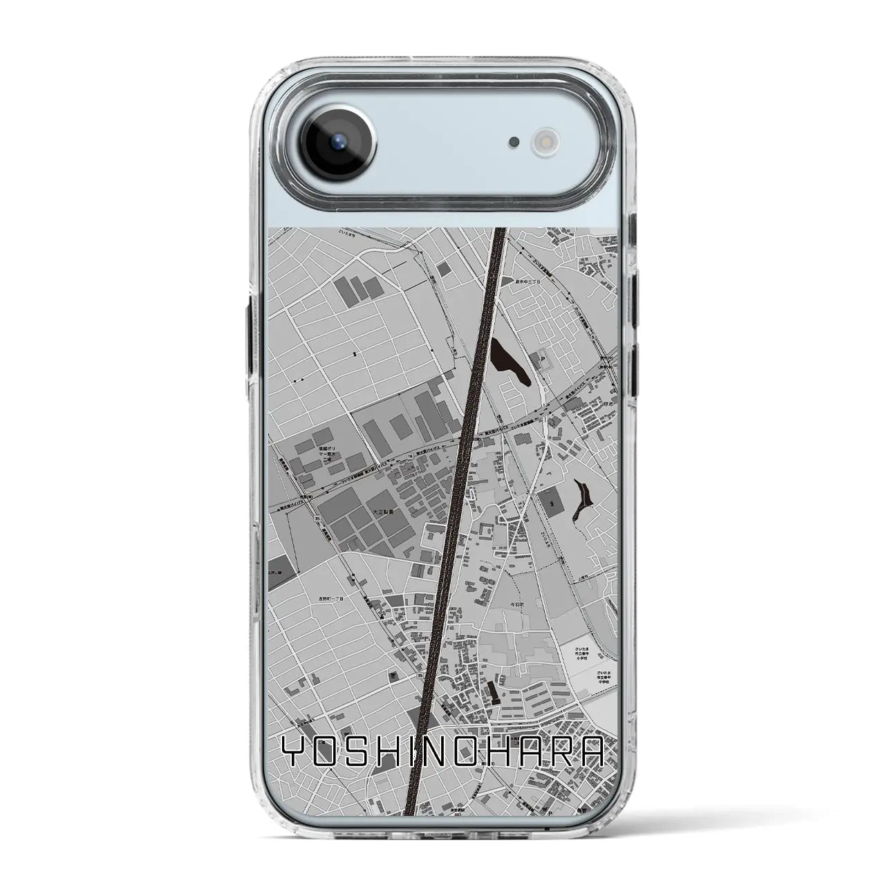 【吉野原（埼玉県）】地図柄iPhoneケース（MagSafeタイプ）