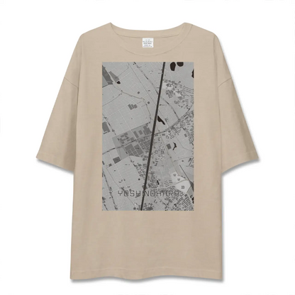 【吉野原（埼玉県）】地図柄ビッグシルエットTシャツ