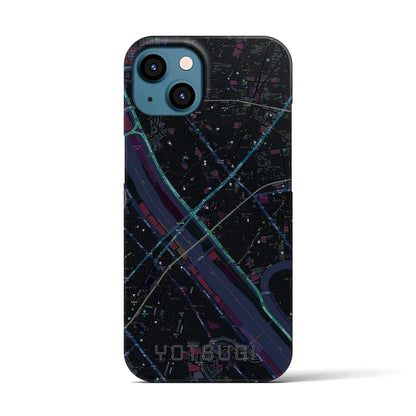 【四ツ木（東京都）】地図柄iPhoneケース（バックカバータイプ）