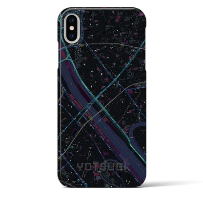 【四ツ木（東京都）】地図柄iPhoneケース（バックカバータイプ）