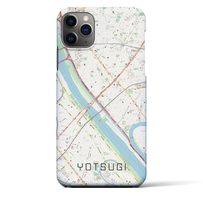 【四ツ木（東京都）】地図柄iPhoneケース（バックカバータイプ）