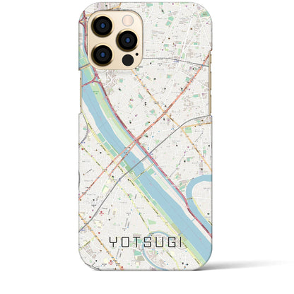 【四ツ木（東京都）】地図柄iPhoneケース（バックカバータイプ）