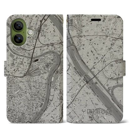 【四ツ木（東京都）】地図柄iPhoneケース（手帳タイプ）