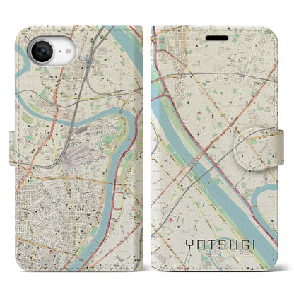 【四ツ木（東京都）】地図柄iPhoneケース（手帳タイプ）