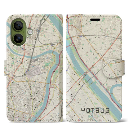 【四ツ木（東京都）】地図柄iPhoneケース（手帳タイプ）