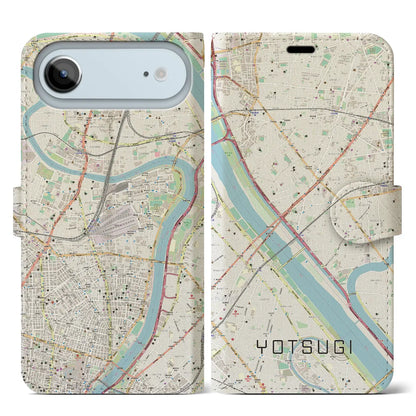 【四ツ木（東京都）】地図柄iPhoneケース（手帳タイプ）