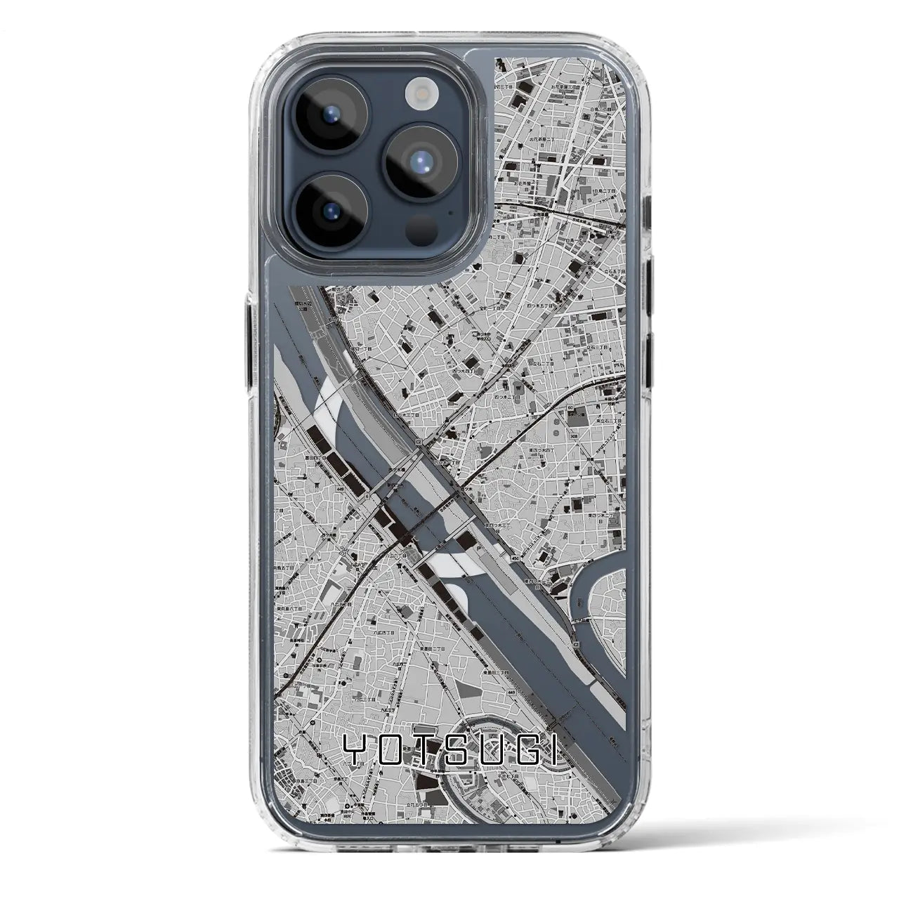 【四ツ木（東京都）】地図柄iPhoneケース（MagSafeタイプ）