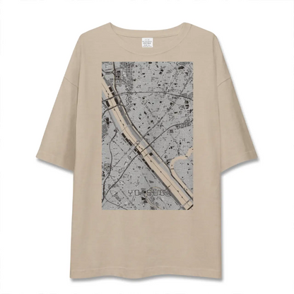 【四ツ木（東京都）】地図柄ビッグシルエットTシャツ