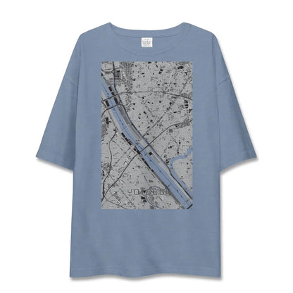 【四ツ木（東京都）】地図柄ビッグシルエットTシャツ