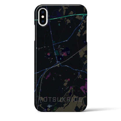 【四街道（千葉県）】地図柄iPhoneケース（バックカバータイプ）