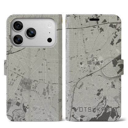 【四街道（千葉県）】地図柄iPhoneケース（手帳タイプ）