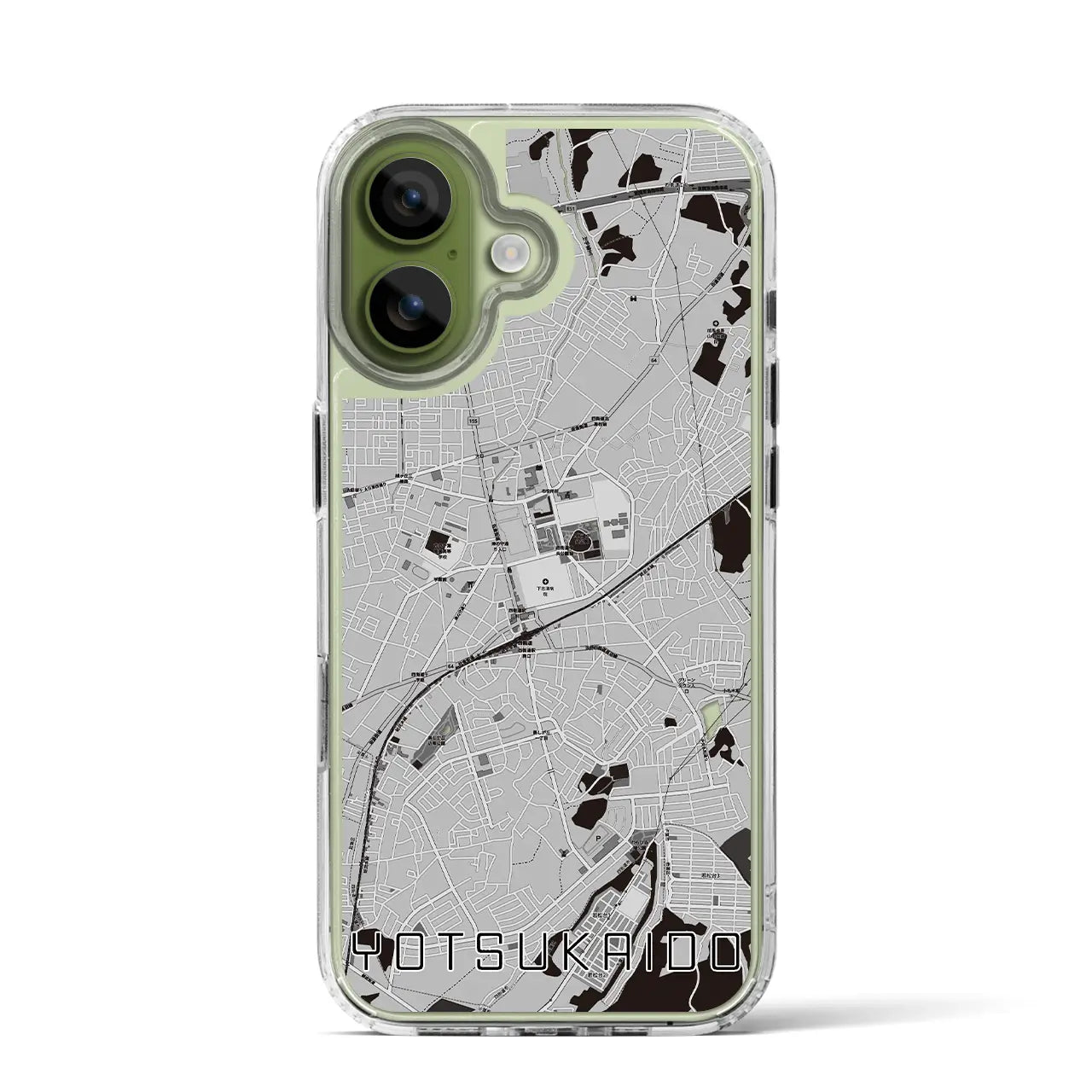 【四街道（千葉県）】地図柄iPhoneケース（MagSafeタイプ）