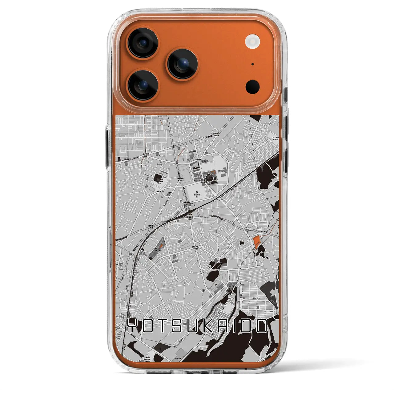 【四街道（千葉県）】地図柄iPhoneケース（MagSafeタイプ）