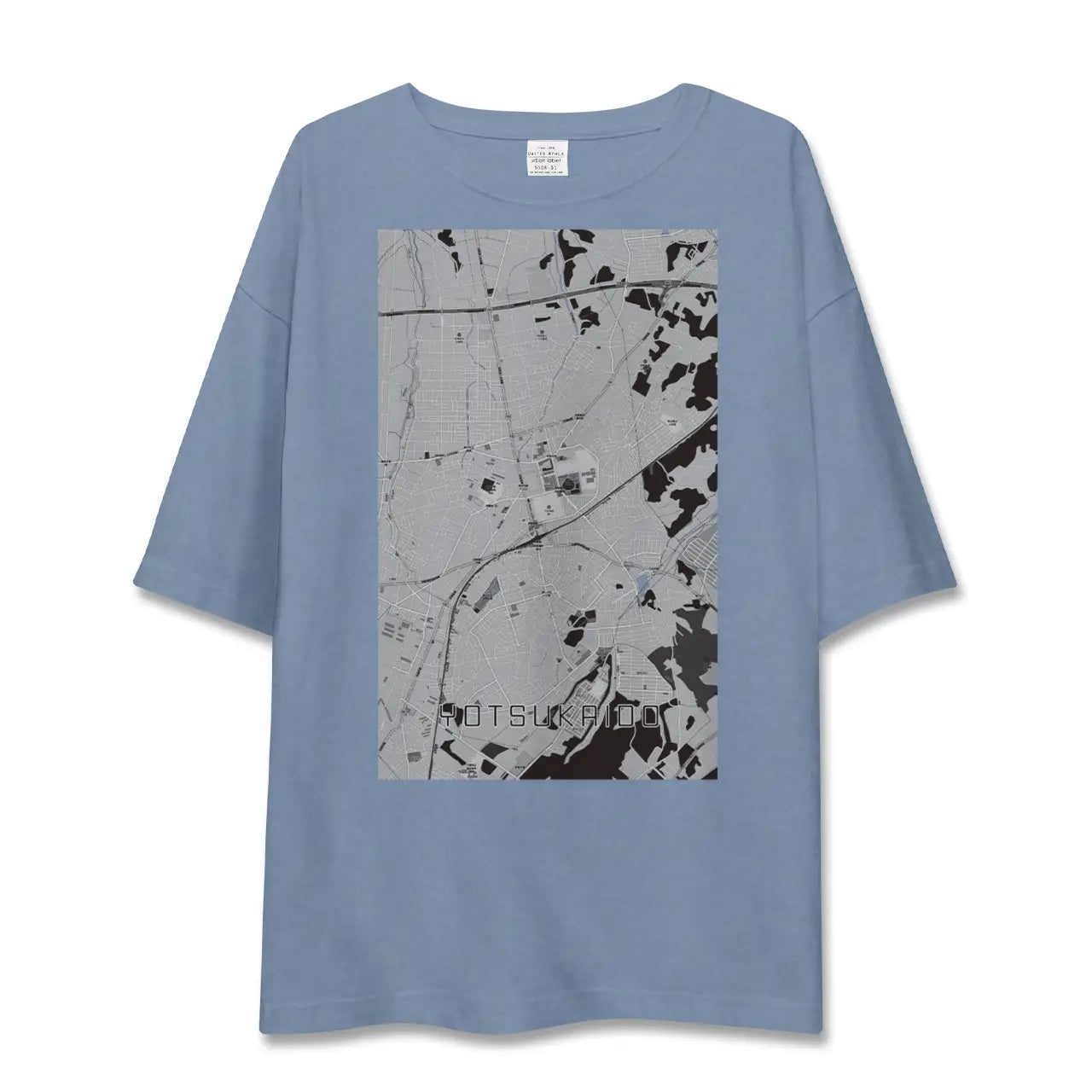 【四街道（千葉県）】地図柄ビッグシルエットTシャツ