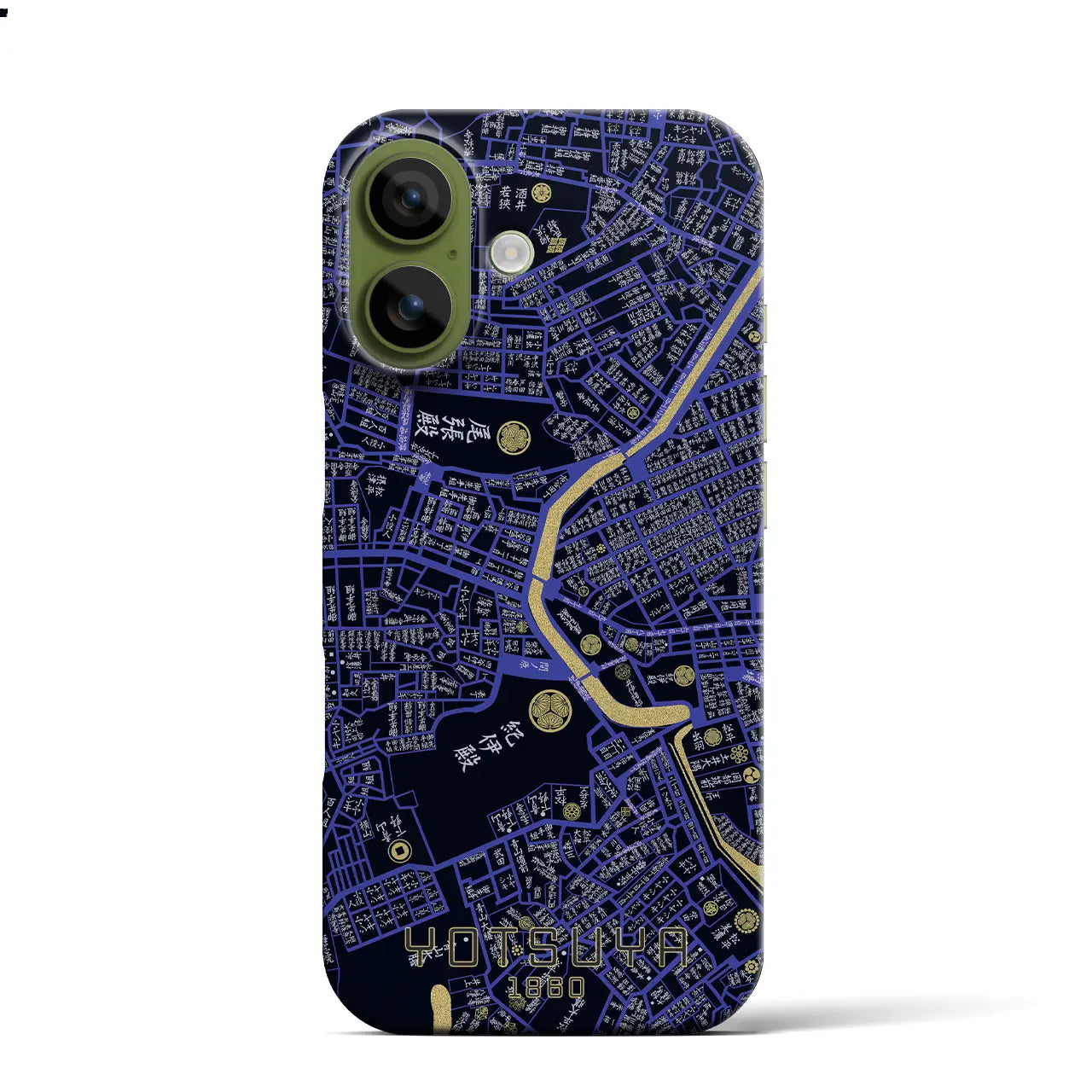 【四ツ谷（東京都）】万延江戸図iPhoneケース（バックカバータイプ）