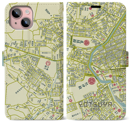 【四ツ谷（東京都）】万延江戸図iPhoneケース（手帳タイプ）