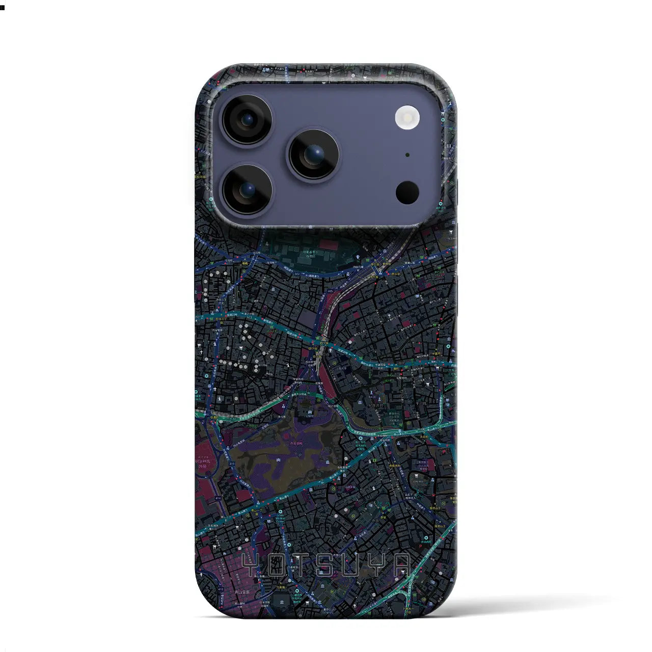 【四ツ谷（東京都）】地図柄iPhoneケース（バックカバータイプ）