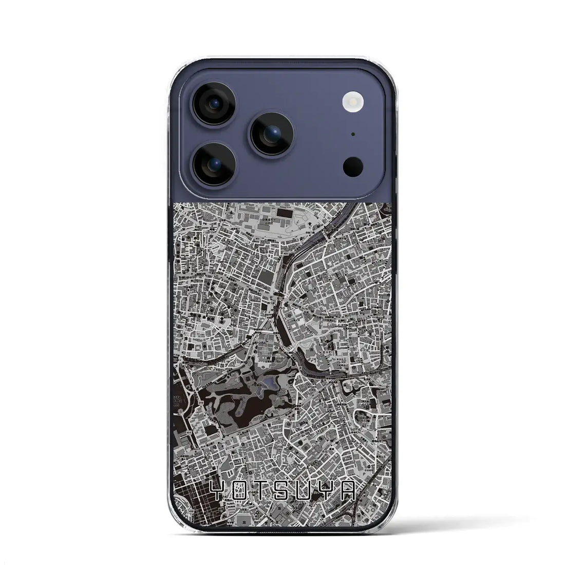 【四ツ谷（東京都）】地図柄iPhoneケース（クリアタイプ）
