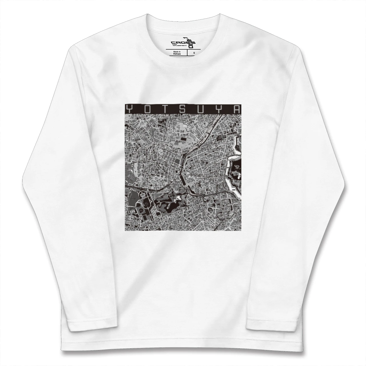 【四ツ谷（東京都）】地図柄ロングスリーブTシャツ