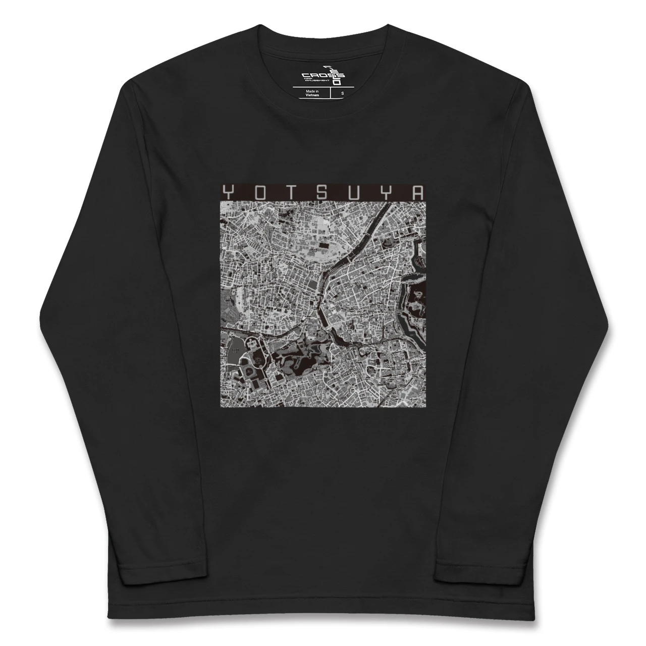 【四ツ谷（東京都）】地図柄ロングスリーブTシャツ