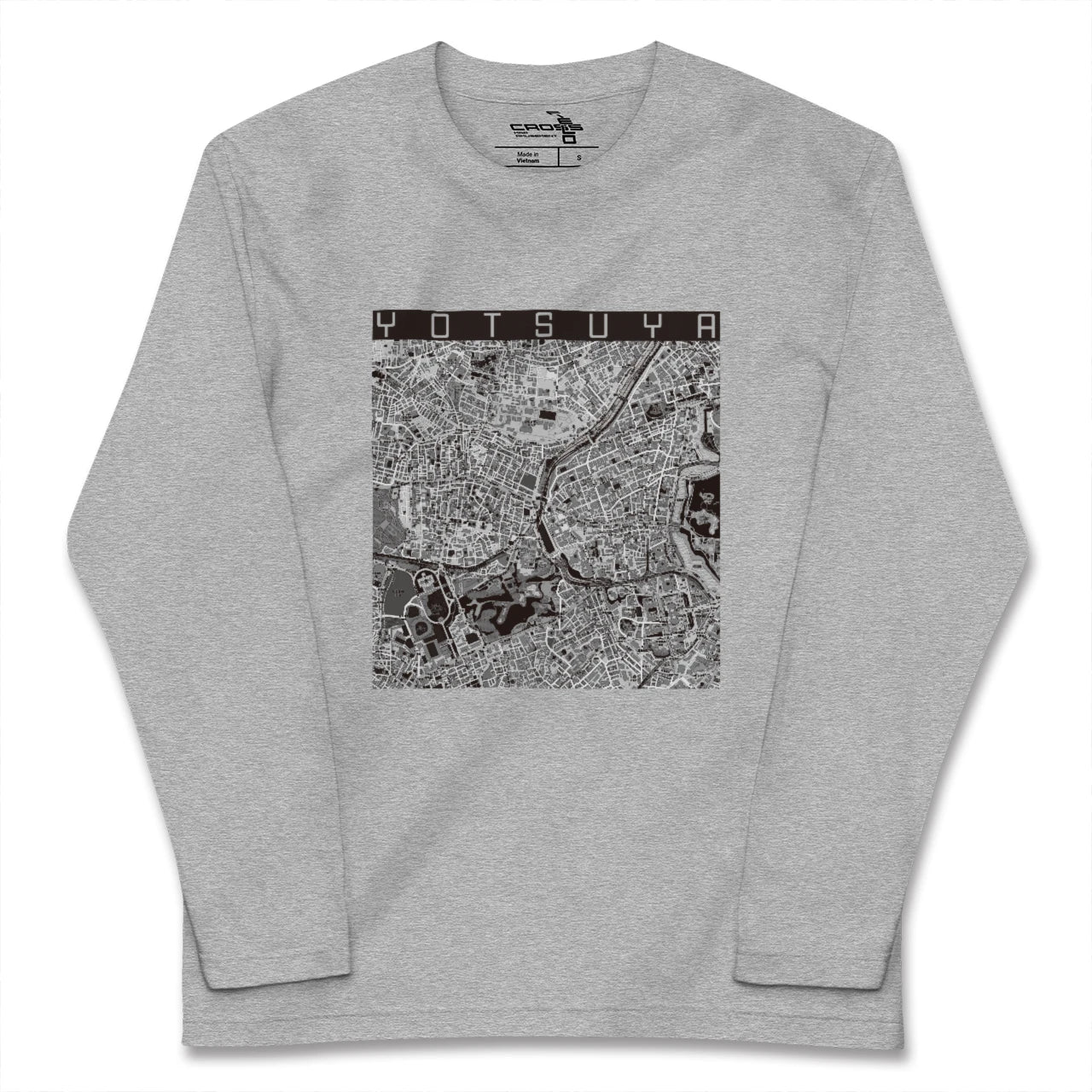 【四ツ谷（東京都）】地図柄ロングスリーブTシャツ