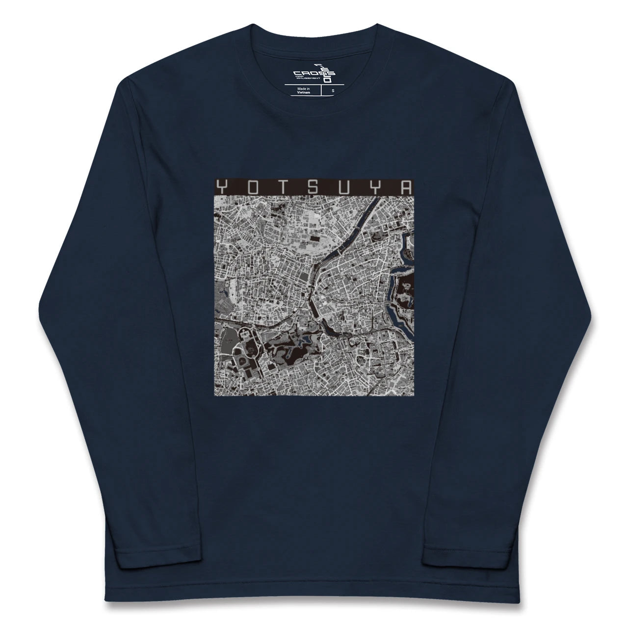 【四ツ谷（東京都）】地図柄ロングスリーブTシャツ