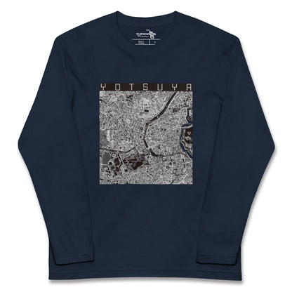 【四ツ谷（東京都）】地図柄ロングスリーブTシャツ