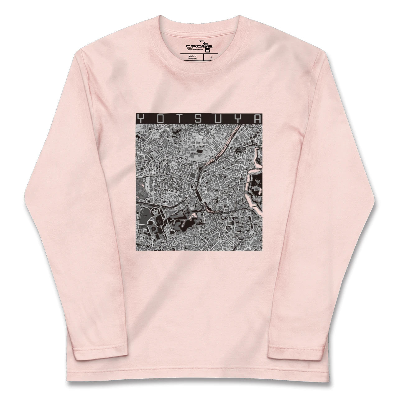 【四ツ谷（東京都）】地図柄ロングスリーブTシャツ