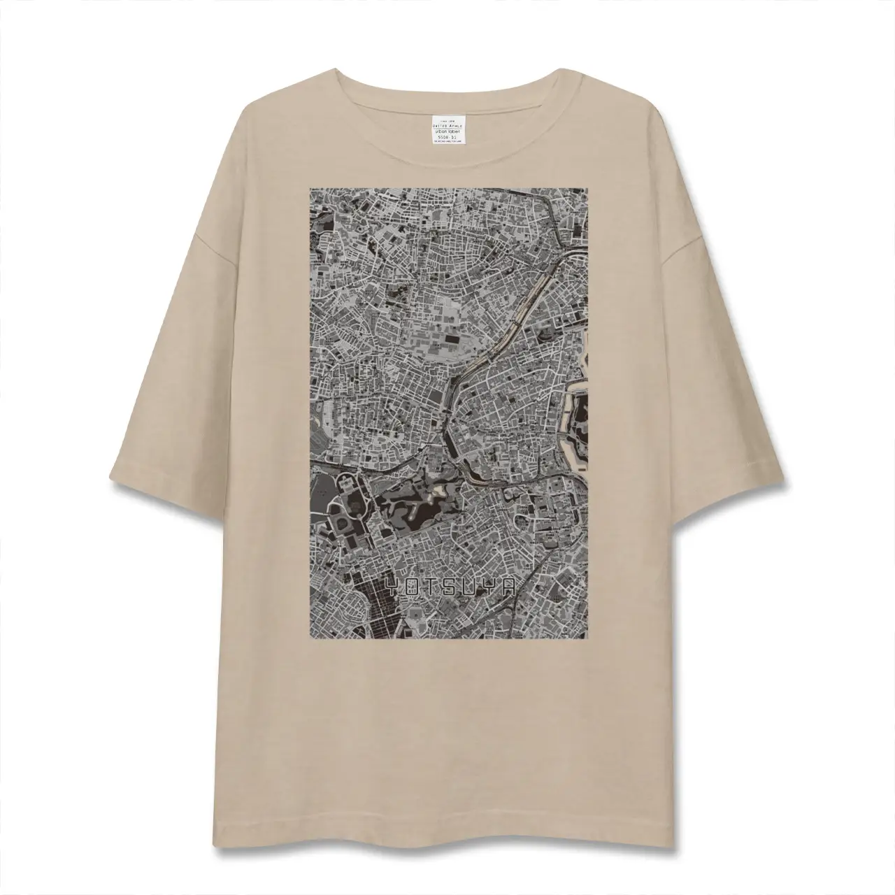 【四ツ谷（東京都）】地図柄ビッグシルエットTシャツ