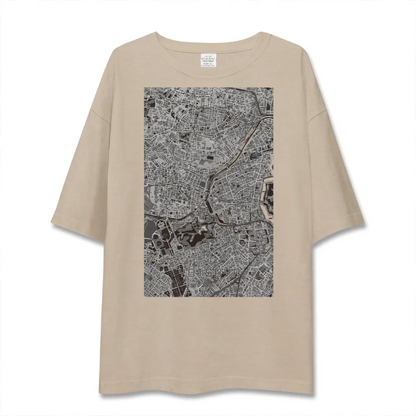 【四ツ谷（東京都）】地図柄ビッグシルエットTシャツ