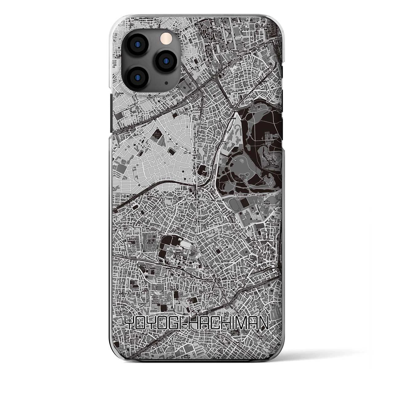 【代々木八幡（東京都）】地図柄iPhoneケース（クリアタイプ）