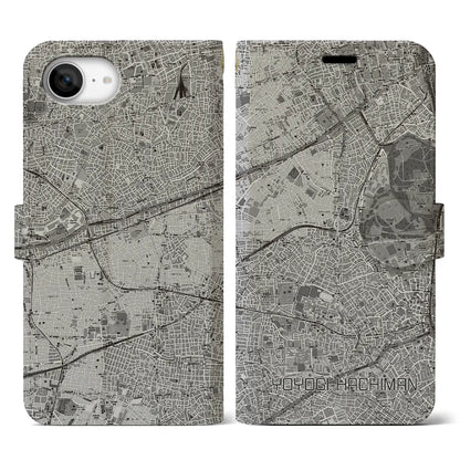 【代々木八幡（東京都）】地図柄iPhoneケース（手帳タイプ）