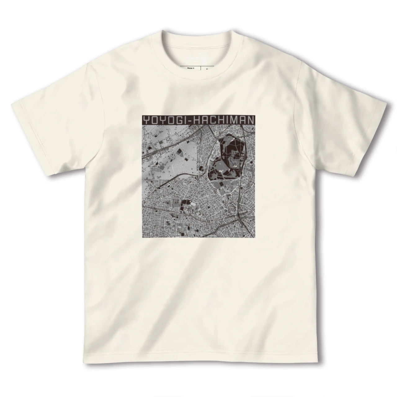 【代々木八幡（東京都）】地図柄ヘビーウェイトTシャツ