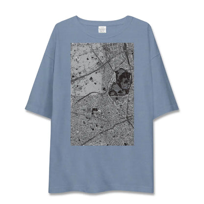 【代々木八幡（東京都）】地図柄ビッグシルエットTシャツ