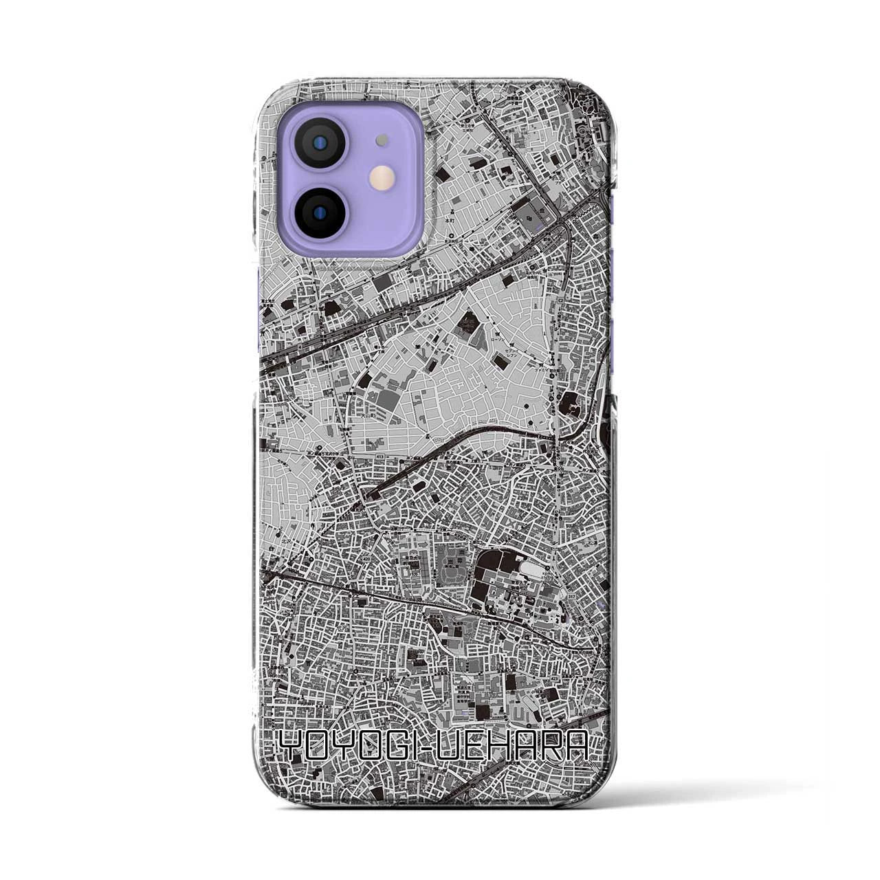 【代々木上原（東京都）】地図柄iPhoneケース（クリアタイプ）