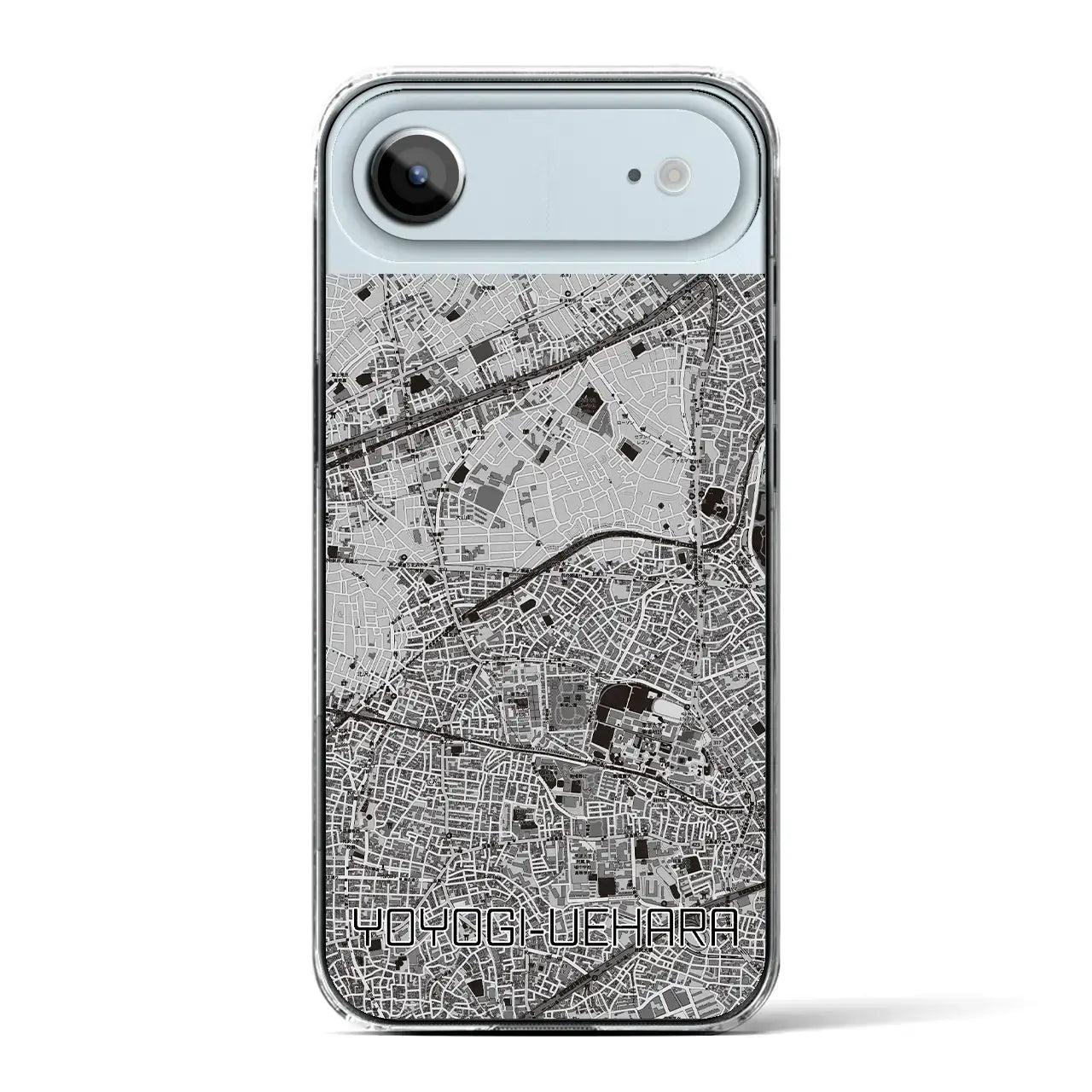 【代々木上原（東京都）】地図柄iPhoneケース（クリアタイプ）