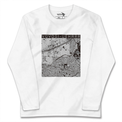 【代々木上原（東京都）】地図柄ロングスリーブTシャツ